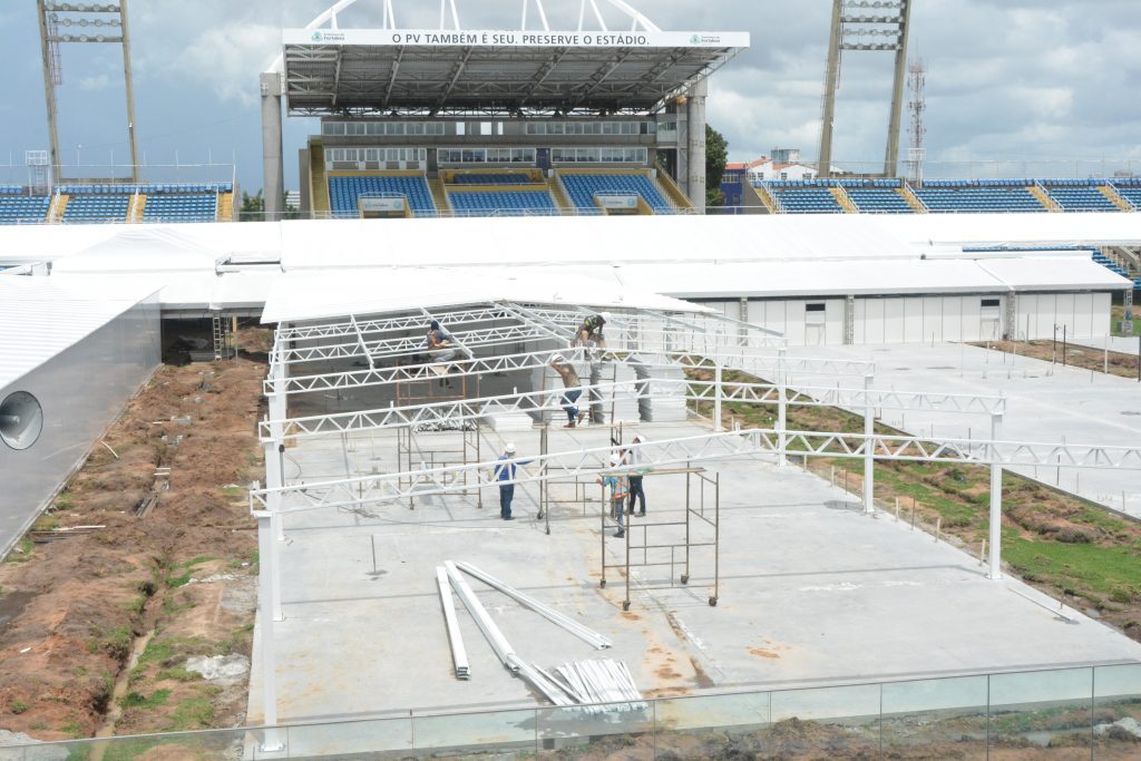 Construção do Hospital no estádio Presidente Vargas