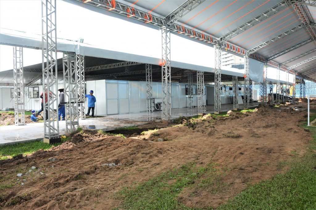 Construção do Hospital no estádio Presidente Vargas